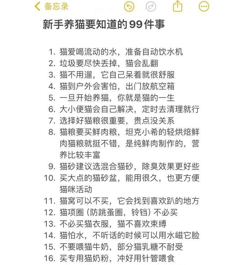 养猫必备指南：从选择到护理的全面养猫攻略