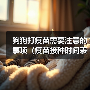 狗狗打疫苗需要注意的事项（疫苗接种时间表和保护幼犬健康的关键）（图3）