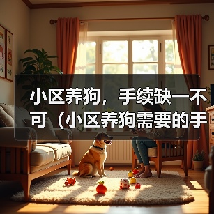 小区养狗，手续缺一不可（小区养狗需要的手续及办理流程，了解一下吧！）（图1）