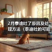 2月泰迪吐了原因及处理方法（泰迪吐的可能原因和预防措施）（图2）