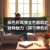 黑色折耳猫金色眼睛的独特魅力（探寻黑色折耳猫金色眼睛的美丽秘密）（图2）
