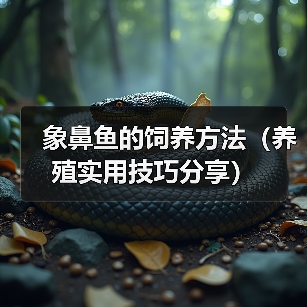 家庭养殖象鼻鱼的实用技巧与注意事项