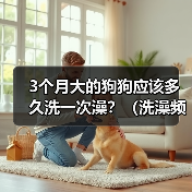 3个月大的狗狗应该多久洗一次澡？（洗澡频率对3个月大的狗狗的健康有何影响？）（图3）