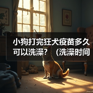 小狗狂犬疫苗后洗澡注意事项与护理指南