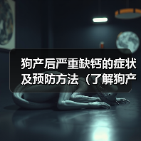 狗产后严重缺钙的症状及预防方法（了解狗产后缺钙的危害，及时采取预防措施）