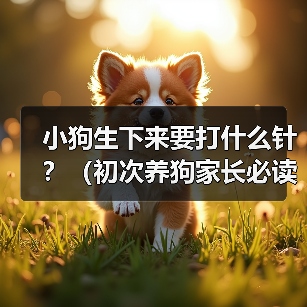 小狗疫苗接种时间表及注意事项全解析