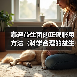 泰迪益生菌正确服用方法：提升肠道健康与免疫力