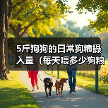 5斤狗狗的日常狗粮摄入量（每天喂多少狗粮才合适？）（图3）