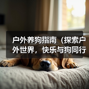 户外养狗指南(探索户外世界,快乐与狗同行)(图3) 户外养狗指南(探索户外世界,快乐与狗同行)(图3)