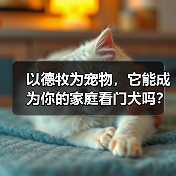 以德牧为宠物，它能成为你的家庭看门犬吗？（了解德牧的性格特点和训练技巧，让你更加信任它）（图1）