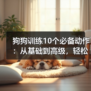 狗狗训练10个必备动作:从基础到高级,轻松教会爱犬(图4) 狗狗训练10个必备动作:从基础到高级,轻松教会爱犬(图4)
