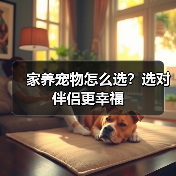 家养宠物怎么选？选对伴侣更幸福（图1）