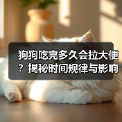 狗狗吃完多久会拉大便?揭秘时间规律与影响因素(图1) 狗狗吃完多久会拉大便?揭秘时间规律与影响因素(图1)