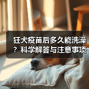 狂犬疫苗后多久能洗澡？科学解答与注意事项（图3）
