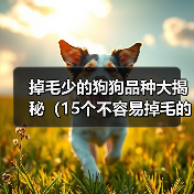 掉毛少的狗狗品种大揭秘(15个不容易掉毛的狗狗品种,让你家免受毛团团的困扰)(图3) 掉毛少的狗狗品种大揭秘(15个不容易掉毛的狗狗品种,让你家免受毛团团的困扰)(图3)
