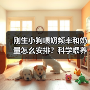 刚生小狗喂奶频率和奶量怎么安排？科学喂养阶段指南（图2）