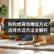 狗狗绝育有哪些方式？选择合适方法全解析（图3）