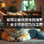 如何正确给猫咪剪指甲?安全修剪技巧与注意事项全解析(图3) 如何正确给猫咪剪指甲?安全修剪技巧与注意事项全解析(图3)