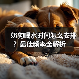 奶狗喝水时间怎么安排？最佳频率全解析（图1）