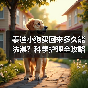 泰迪小狗买回来多久能洗澡？科学护理全攻略（图3）