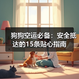 狗狗空运必备:安全抵达的15条贴心指南(图1) 狗狗空运必备:安全抵达的15条贴心指南(图1)