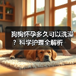 狗狗怀孕多久可以洗澡？科学护理全解析（图2）