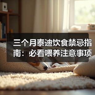 三个月泰迪饮食禁忌指南：必看喂养注意事项（图2）
