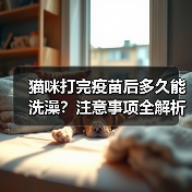 猫咪打完疫苗后多久能洗澡？注意事项全解析（图1）