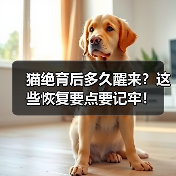 猫绝育后多久醒来？这些恢复要点要记牢！（图1）
