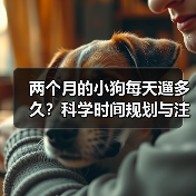 两个月的小狗每天遛多久？科学时间规划与注意事项（图1）