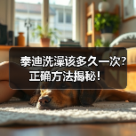 泰迪洗澡该多久一次？正确方法揭秘！（图2）