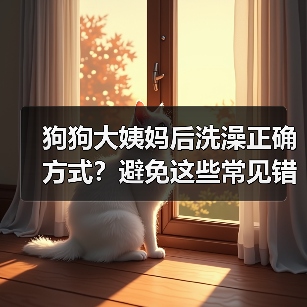 狗狗大姨妈后洗澡正确方式？避免这些常见错误（图4）
