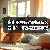 狗狗驱虫疫苗时间怎么安排？间隔与注意事项全解析（图2）