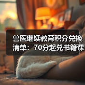 兽医继续教育积分兑换清单:70分起兑书籍课程等(图1) 兽医继续教育积分兑换清单:70分起兑书籍课程等(图1)