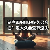 萨摩耶狗粮泡多久最合适？泡太久会营养流失！（图2）