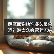 萨摩耶狗粮泡多久最合适？泡太久会营养流失！（图4）