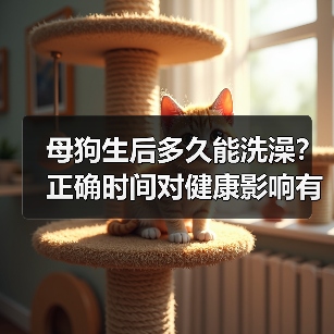 母狗生后多久能洗澡？正确时间对健康影响有多大