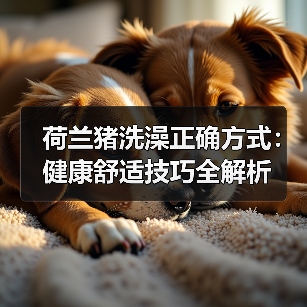 荷兰猪洗澡正确方式：健康舒适技巧全解析（图1）