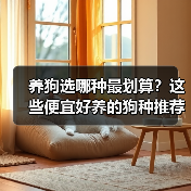 养狗选哪种最划算？这些便宜好养的狗种推荐