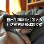 新出生猫咪怕生怎么办？这些方法帮你建立信任（图1）