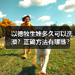 以德牧生娃多久可以洗澡？正确方法有哪些？（图2）