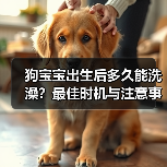 狗宝宝出生后多久能洗澡？最佳时机与注意事项