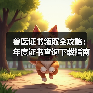 兽医证书领取全攻略：年度证书查询下载指南