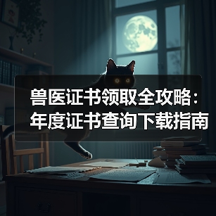 兽医证书领取全攻略：年度证书查询下载指南（图4）