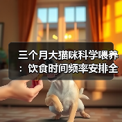 三个月大猫咪科学喂养：饮食时间频率安排全攻略（图2）