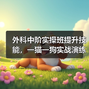 外科中阶实操班提升技能，一猫一狗实战演练（图4）