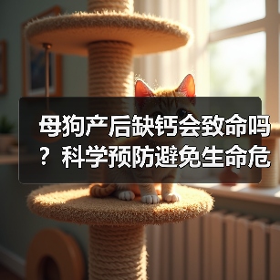 母狗产后缺钙危害大？科学预防方法全解析