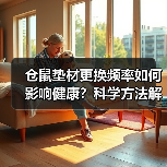仓鼠垫材更换频率如何影响健康？科学方法解析（图1）