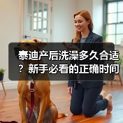 泰迪产后洗澡多久合适？新手必看的正确时间与注意事项（图2）