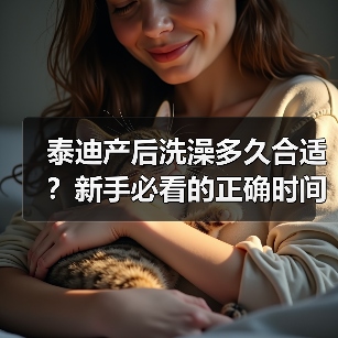 泰迪产后洗澡多久合适？新手必看的正确时间与注意事项（图4）